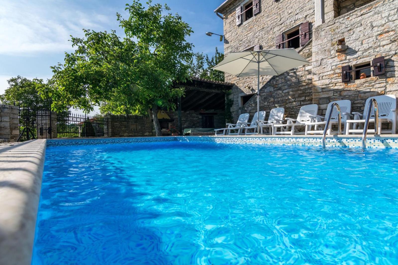 Rustic Villa Marija With Panoramic View In Zrenj Exterior photo